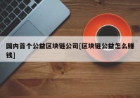 国内首个公益区块链公司[区块链公益怎么赚钱]